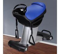 TT-YEC Electric Shaking Abdominal Fitness Machine, Adjustable Speed Simulation Horse Riding Machine Fitness Equipment, with LCD Display, Safety Switch, Adjustable Pedals, 120W,Blue
