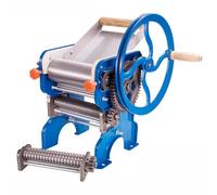 TT-YEC Fresh Noodle Making Machine, Heavy Duty Metal Manual Noodle Maker with 2 Cutters, Removable Noodle Hopper, Tabletop Dough Press, Handmade Noodle Making,A