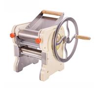 TT-YEC Fresh Noodle Making Machine, Heavy Duty Metal Manual Noodle Maker with 2 Cutters, Removable Noodle Hopper, Tabletop Dough Press, Handmade Noodle Making,B