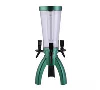 TT-YEC Home Desktop Beer Dispenser, 3L/100Oz Beverage Tower with 3 Taps And Ice Box, Transparent Beverage/Juice/Wine Dispenser,D