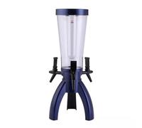 TT-YEC Home Desktop Beer Dispenser, 3L/100Oz Beverage Tower with 3 Taps And Ice Box, Transparent Beverage/Juice/Wine Dispenser,C