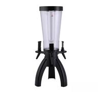 TT-YEC Home Desktop Beer Dispenser, 3L/100Oz Beverage Tower with 3 Taps And Ice Box, Transparent Beverage/Juice/Wine Dispenser,A