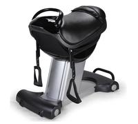 TT-YEC Indoor Electric Horse Riding Machine, 3D Simulated Horse Riding Fitness Machine, with Non-Slip Pedal, Suction Cup Roller Design, 5 Gears Adjustable, with LCD Display,Black