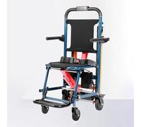 TT-YEC Mobile Stair Lift for The Elderly, Aluminum Alloy Electric Stair Climbing Wheelchair, Foldable Stair Evacuation Chair, Lightweight Transport Wheelchair, Load-Bearing 100Kg,A