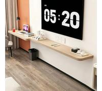 TT-YEC Modern Wooden Wall-Mounted TV Cabinet with Cable Management Function; Worktop for Home/Office/Study; 59-70 Inches,D Left L180CM/70.86in