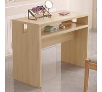 TT-YEC Solid Wood Portable Manicure Table, Modern Simple Professional Salon Manicure Table with Double Storage And Drawers, Makeup Table Beauty Workstation, Nail Salon Technician Table,AL80CM