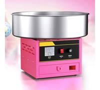 TT-YEC Tabletop Small Electric Cotton Candy Machine, Pink Retro Portable Cotton Candy Making Machine with 18-Inch Stainless Steel Bowl, Convenient for Home And Commercial Use