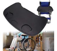 TT-YEC Wheelchair Tray Table with Cup Holder, Detachable Adult Lap Tray, Patient Dining Aid, Detachable Wheelchair Table Legs, Black/Grey,Black