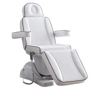 TT-YEC White Multifunctional Electric Beauty Bed, 4 Motor Height-Adjustable Massage Bed with Adjustable Armrests and Headrest, Professional SPA Massage Table, Beauty Tattoo Bed,Hand Control