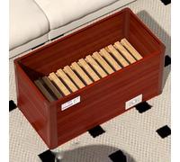 TT-YEC Winter Foot and Leg Warmer, Household Solid Wood Foot Heater with Stepless Temperature Adjustment, Single/Double Foot Warmer, Suitable for Student Dormitories and Homes.,BL60×W33×H40CM