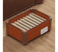 TT-YEC Winter Foot and Leg Warmer, Household Solid Wood Foot Heater with Stepless Temperature Adjustment, Single/Double Foot Warmer, Suitable for Student Dormitories and Homes.,AL45×W32×H18CM