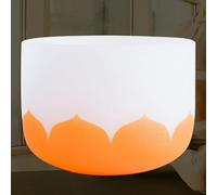 TT-YEL Frosted Quartz Crystal Singing Bowl, Meditation Bath Yoga Chakra Singing Bowl, Includes Beater And Singing Bowl Pad, Zen Decor And Unique Gift,7 Inches