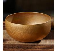 TT-YEL Tibetan Singing Bowl Set, Pure Brass Meditation Sound Bowl, Includes Singing Bowl Stick And Singing Bowl Pad, Unique Spiritual Gift for Women And Men,20 Inches