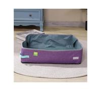 (TT001p, 38x27.5x12CM) Semi Enclosed Cat Litter Box, Foldable, Portable, Waterproof, Oxford Cloth, Open Cat Toilet Cat Litter Box Pet Supplies & Pet