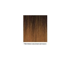 (TT1B/30 (Natural Black/Auburn dip dye)) Details about SLEEK SINEAD SYNTHETIC LACE PARTING WIG Mid-length super straight wig