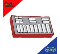 TT3816 - Teng Tools - 16 Piece 3/8 Inch Drive Deep Socket Set