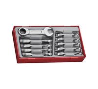 TT6010MRS Stubby Ratcheting Combination Spanner Set 10 Pieces 10mm-19mm By Teng