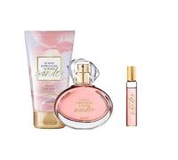 TTA Wonder set for women consists of Eau de Parfum 50ml, handy purse spray 10ml, Body Lotion 150ml and cosmetics bag, Floral musk neroli bergamot and cedar wood - 4 items - by Avon.