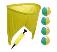 TTAO Bouncy Ball Pants Toss Game Set Family Friendly Outdoor Activity with Giant Inflatable Pants for Backyard Fun Yellow One Size