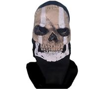 TTAO Glow-In-The-Dark Skeleton Mask Full Face Skull Halloween Mask for Night Parties Cosplay Haunted Houses Skeleton One Size