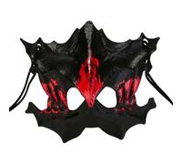 TTAO Halloween Scary Skeleton Mask Cosplay Half Face Animal Skull Masks Type F Black One Size