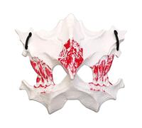 TTAO Halloween Scary Skeleton Mask Cosplay Half Face Animal Skull Masks Type F White One Size