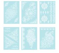 TTAO Kids Safe Glow Tattoos Reactive Temporary Tattoos for Parties School Events and Family-Friendly Glow Festivals Type A One Size