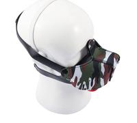 TTAO Neoprene Puppy Play Hood Dog Muzzle Mask - Adjustable Pup Hood Face Muzzle For Halloween Cosplay Camouflage One Size