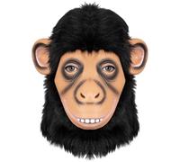 TTAO Professional Animal Costume Latex Mask Choose Between Monkey or Gorilla Designs with Optional Glove Accessories Mask Type D One Size