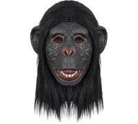 TTAO Professional Animal Costume Latex Mask Choose Between Monkey or Gorilla Designs with Optional Glove Accessories Mask Type A One Size