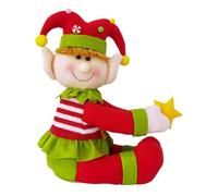 TTAO Whimsical Family Christmas Tree Topper Featuring a Jolly Snowman Santa Claus and Cheerful Elf Creates a Memorable Elf One Size