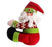 TTAO Whimsical Family Christmas Tree Topper Featuring a Jolly Snowman Santa Claus and Cheerful Elf Creates a Memorable Santa Claus One Size