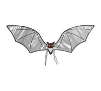 TTAO Women Girls Glossy Bat Devil Wings Halloween Cosplay Props Festival Supply for Themed Party Cosplay Black 1 One Size