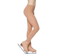 TTAO Womens Ice Skate Figure Skating Tights Figure Skating Tan Over The Boot Tights Tan Boot Covers Dancing Nude XL