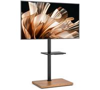 TTAP FS-OAK 60" TV Stand with Bracket - Black, Black