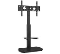 TTAP FS1-BLK Up to 55" TV Stand with Bracket Black, Black