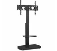 TTAP FS1BLK Floor Pedestal TV Stand Upto 55inch TV Black