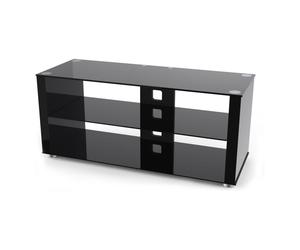 TTAP L611G 1200 3 Elegance 1200mm TV Stand in Gloss Black Black Glass