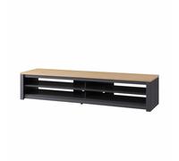 TTAP MEMP1600GRY 1600mm TV Stand Upto 75inch TV Grey Square Back
