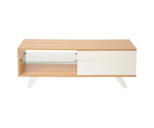TTAP MIA 1200 OAK Miami 1200mm Wide TV Stand in Light Oak White