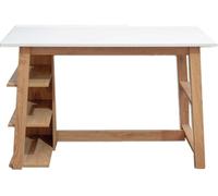 TTAP Monza Home Office Desk - Brown & White