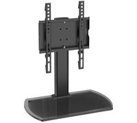 TTAP TT22S 370 mm TV Stand with Bracket for up to 43" TVs - Black Glass, Black
