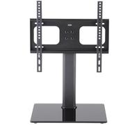 TTAP TT44S Swivel Tabletop TV Stand with Bracket - Black Glass, Black