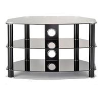 Ttap Vantage 1200mm Black Glass TV Stand For Up To 60 inch