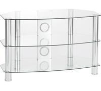 Ttap Vantage 800 mm TV Stand for up to 40" TVs - Chrome, Silver/Grey