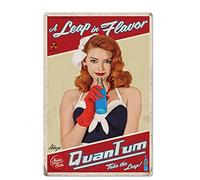 ttart Nuka Cola A Leap in Flavor Pin-up Girl Metal Signs for Home Decor, Tin Plaque Aluminum Sign Waterproof for Living Room Bathroom Bar Pub Plaques Kitchen Room Wall Decor 20x30cm
