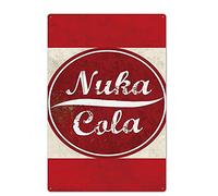 ttart Nuka Cola Metal Signs for Home Decor, Tin Plaque Aluminum Sign Waterproof for Living Room Bathroom Bar Pub Plaques Kitchen Room Wall Decor 20x30cm