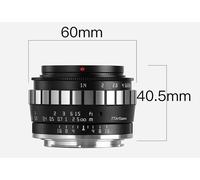 TTArtisan 1.4/23Mm Black Chrome For Sony E APS-C