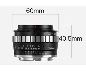 TTArtisan 1.4/23Mm Black Chrome For Sony E APS-C