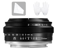 TTArtisan 25mm F2.0 Lens Wide-Angle APS-C Lenses Large Aperture Manual Fixed Camera Lens for Fuji X-Mount Cameras X-A2 X-A2 X-A3 X-A5 X-A7 X-H1 XT1 X-T2 X-T3 X-T20 X-T30 X-T100 X-T200 X-PRO1